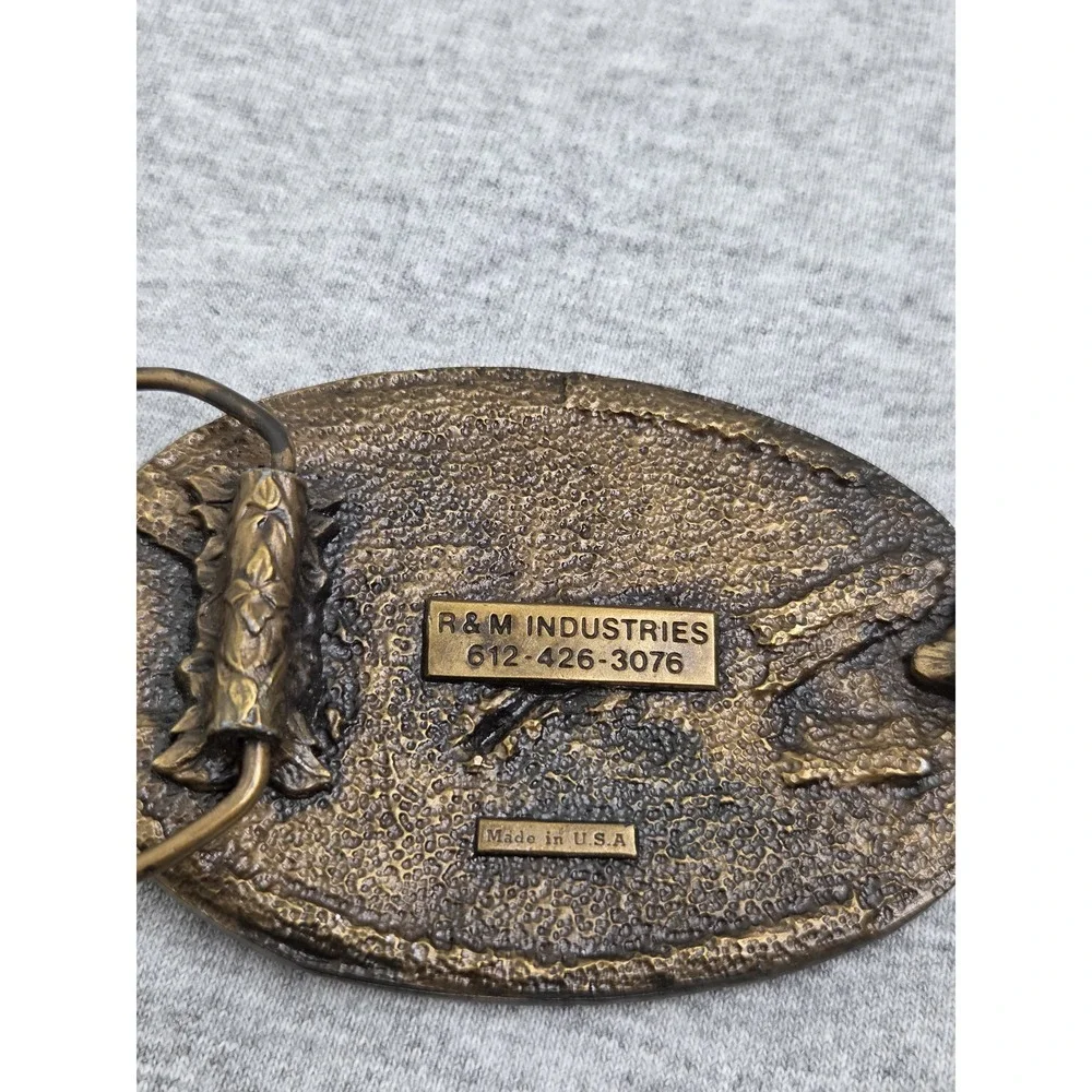 Bricklayers Craftsmen Union 100 Year Brass Belt Buckle Minneapolis